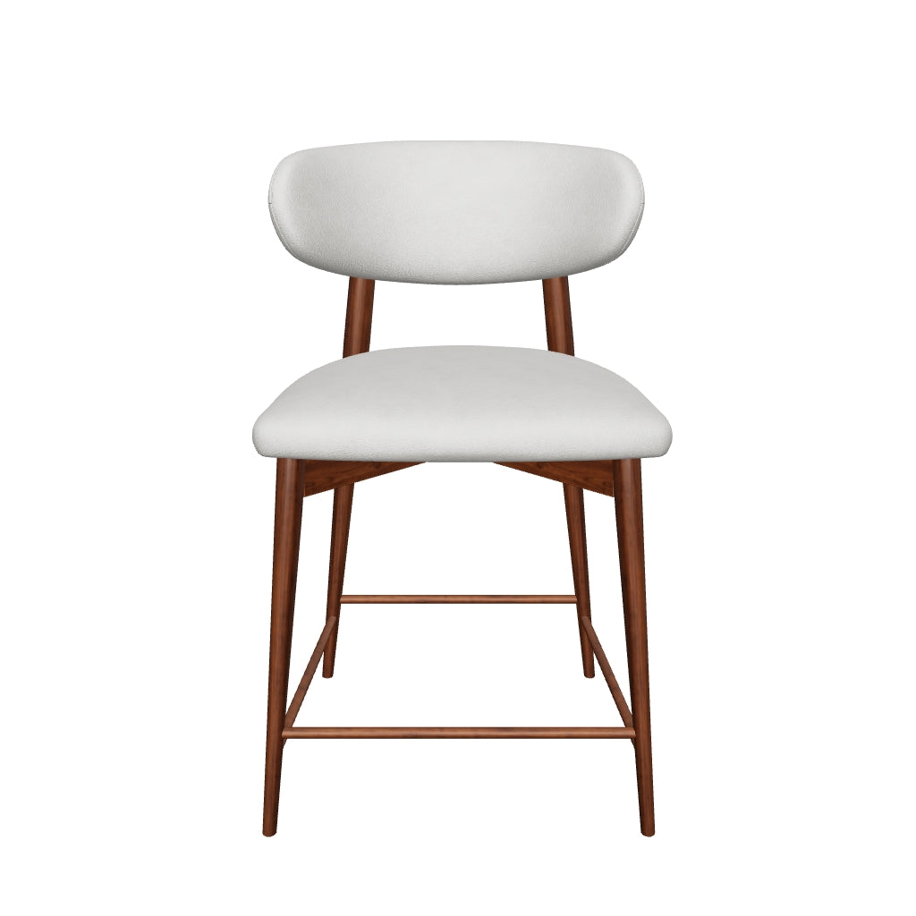 Maria Counter Stool - Light Stone - Walnut