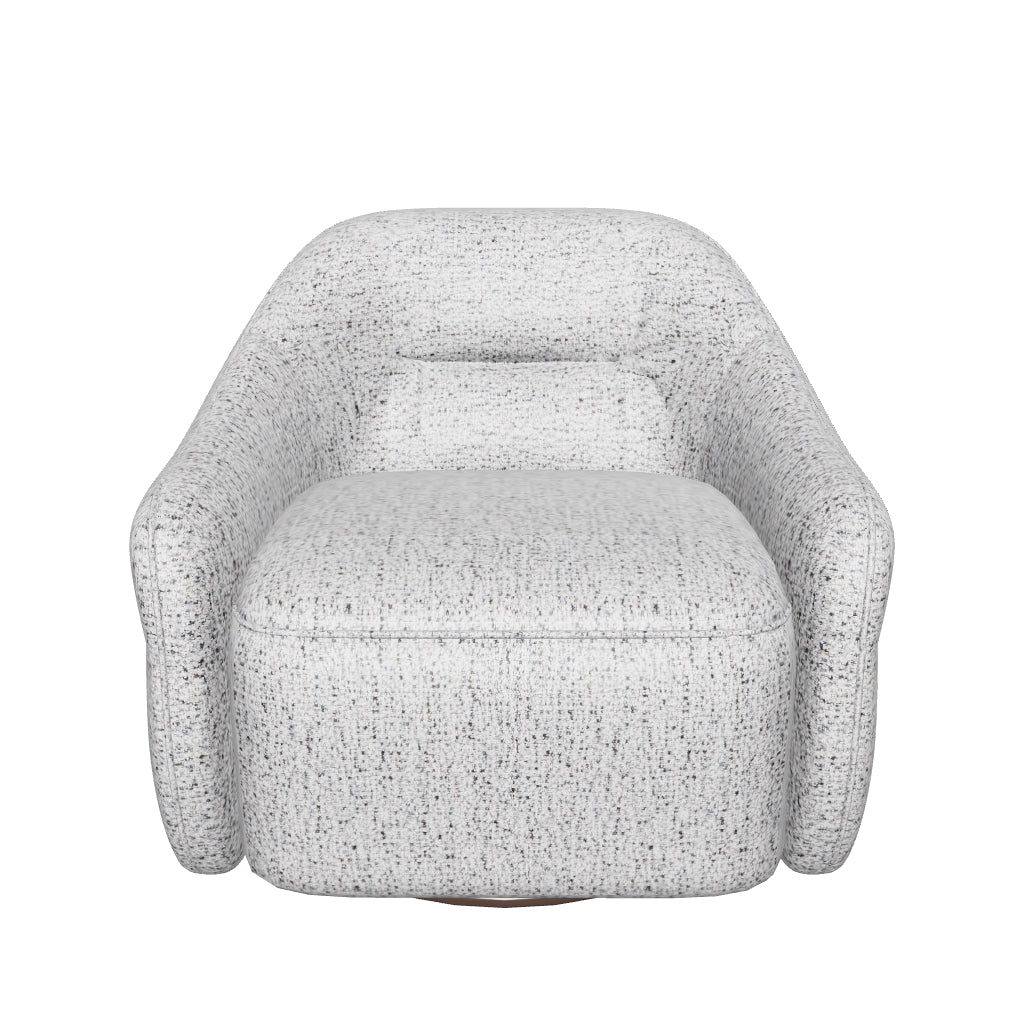 Melia Swivel Chair - Ash Fabric