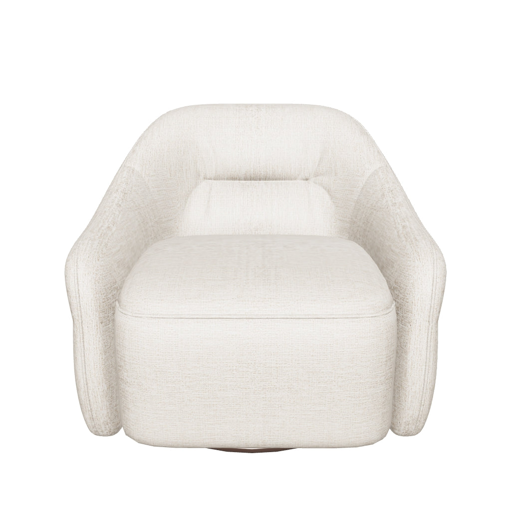Melia Swivel Chair - Cream Fabric