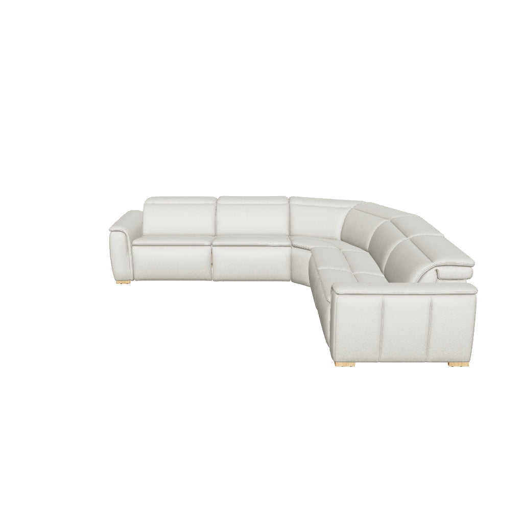 Oscar Sectional - Finch Slate Leather