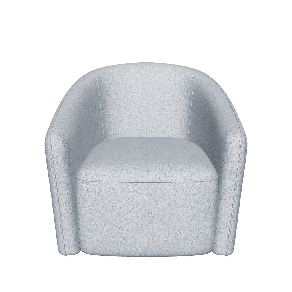 Regent Swivel Armchair - Grey Fabric