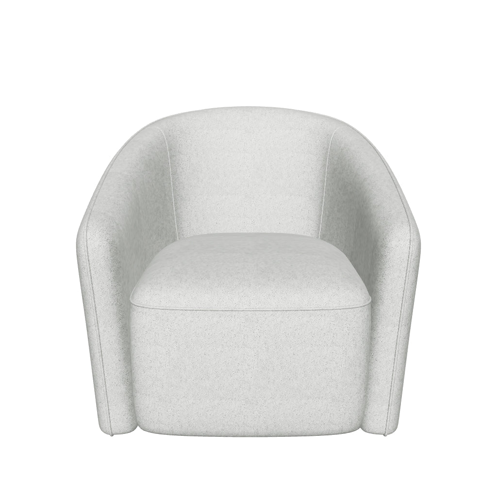 Regent Swivel Armchair - Off White Fabric
