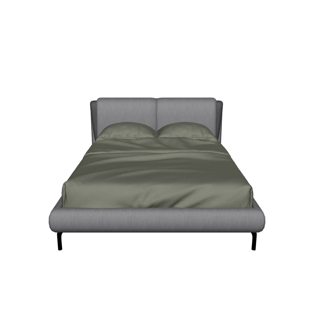 Sottile Bed - Medium Grey