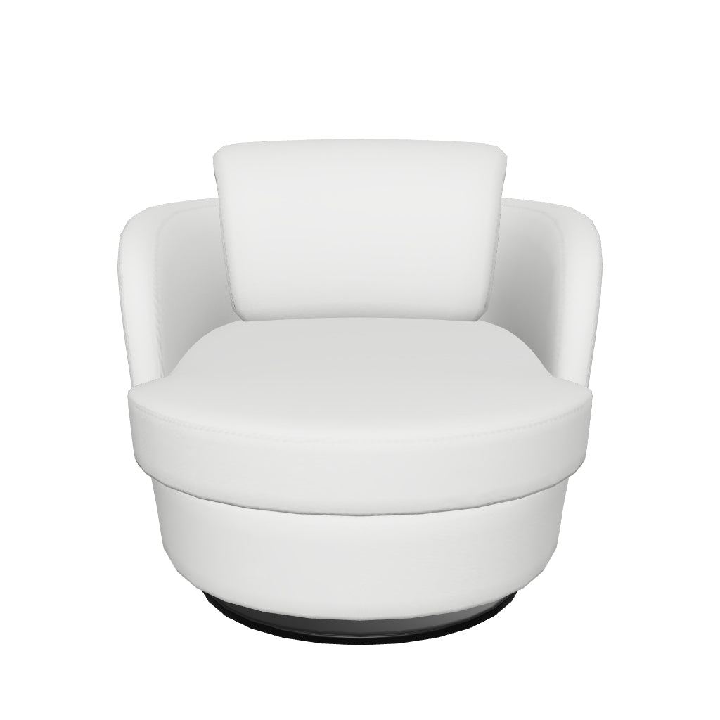 Tamburo Swivel Chair - Light Grey