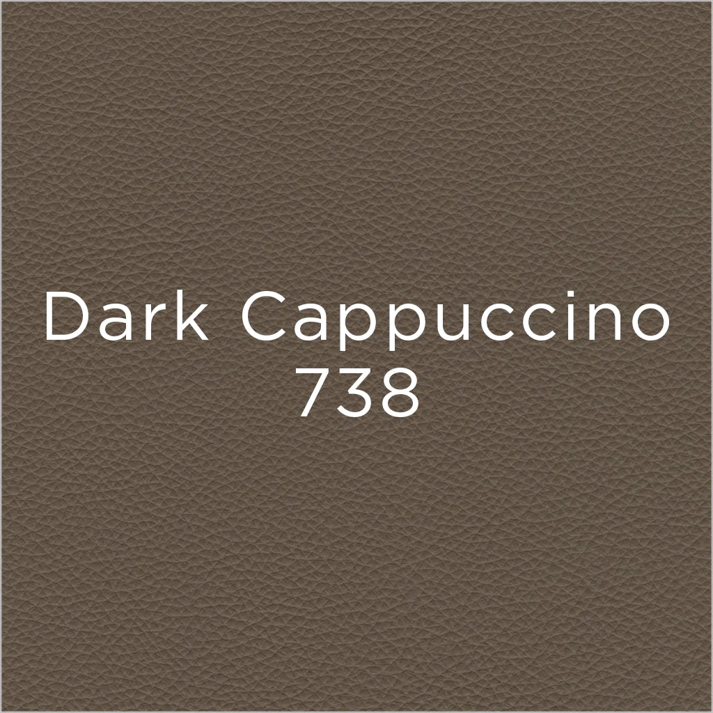 dark cappuccino leather swatch