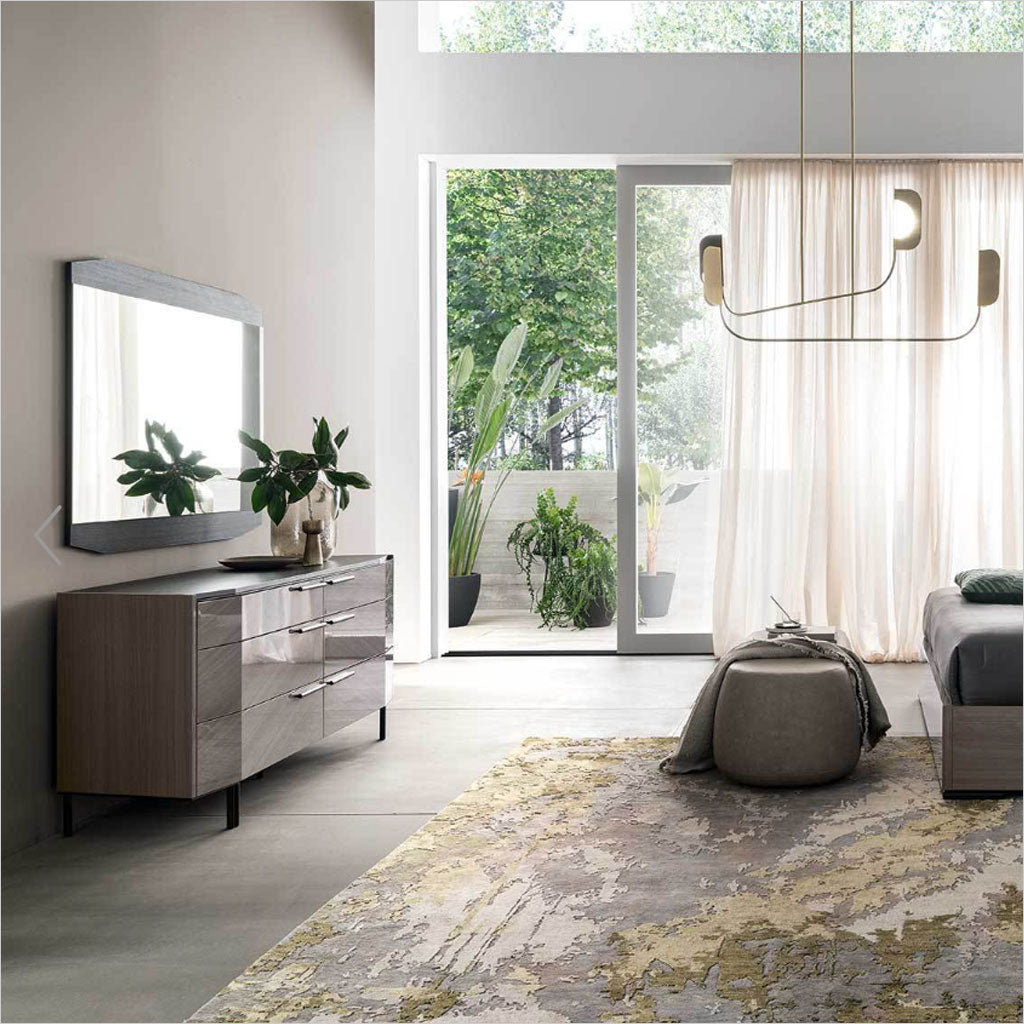 dresser with angled front