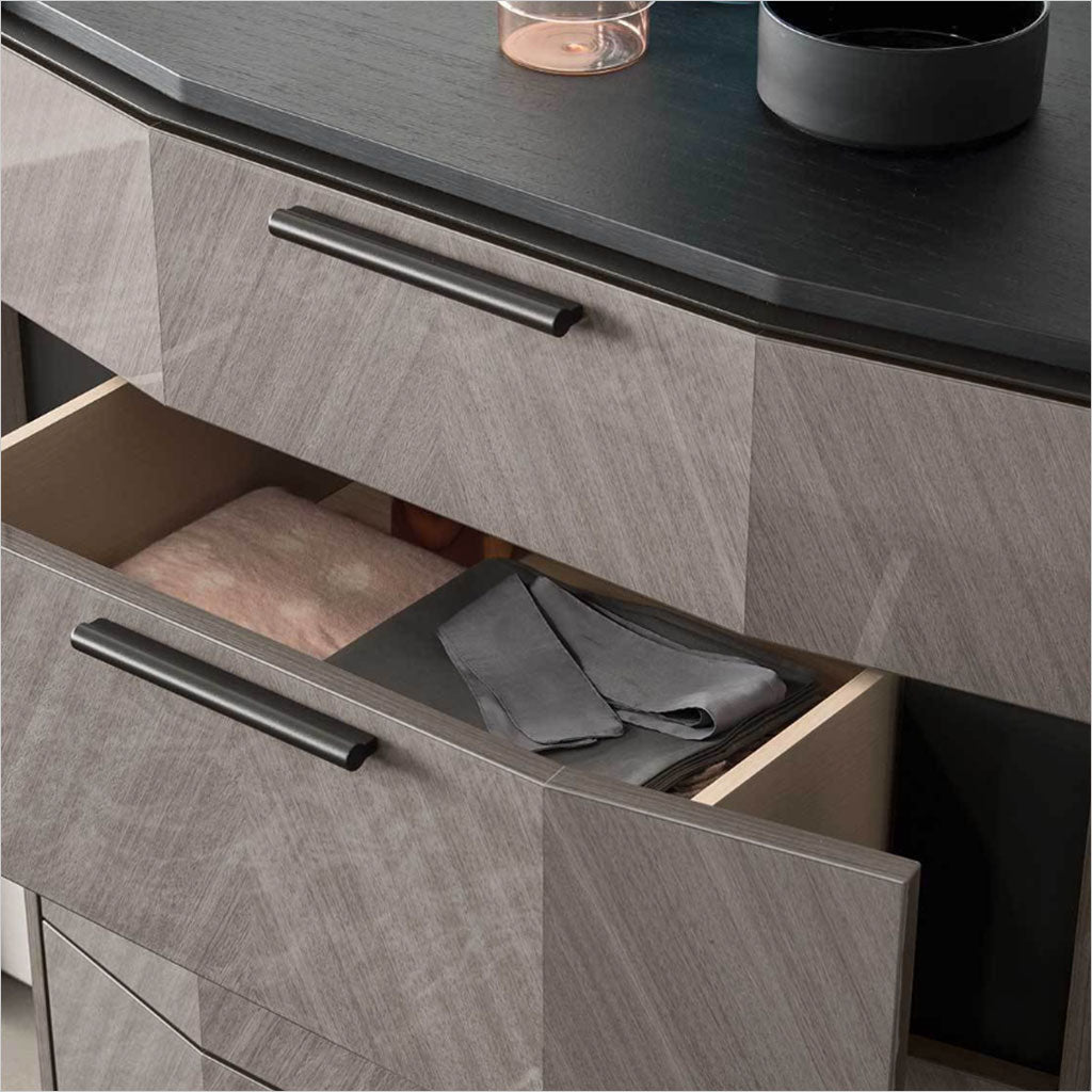 high chest with angled front