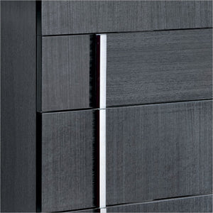high chest in grey high-gloss finish