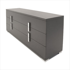 grey 3-drawer dresser