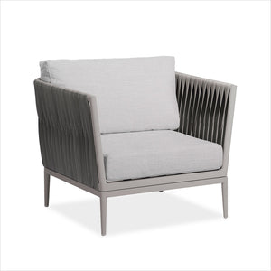 outdoor accent chair with weave