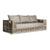 outdoor sofa with woven frame