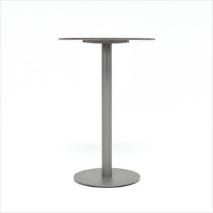 round bar table on pedestal base