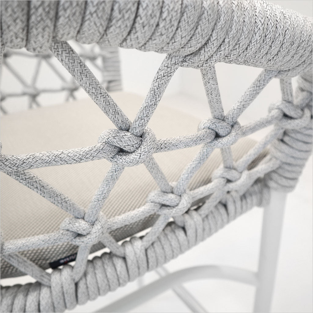 outdoor counter stool in white