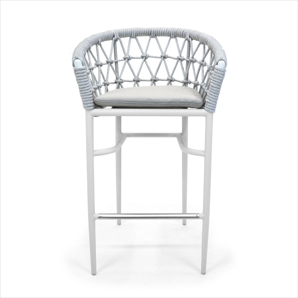 outdoor barstool in white