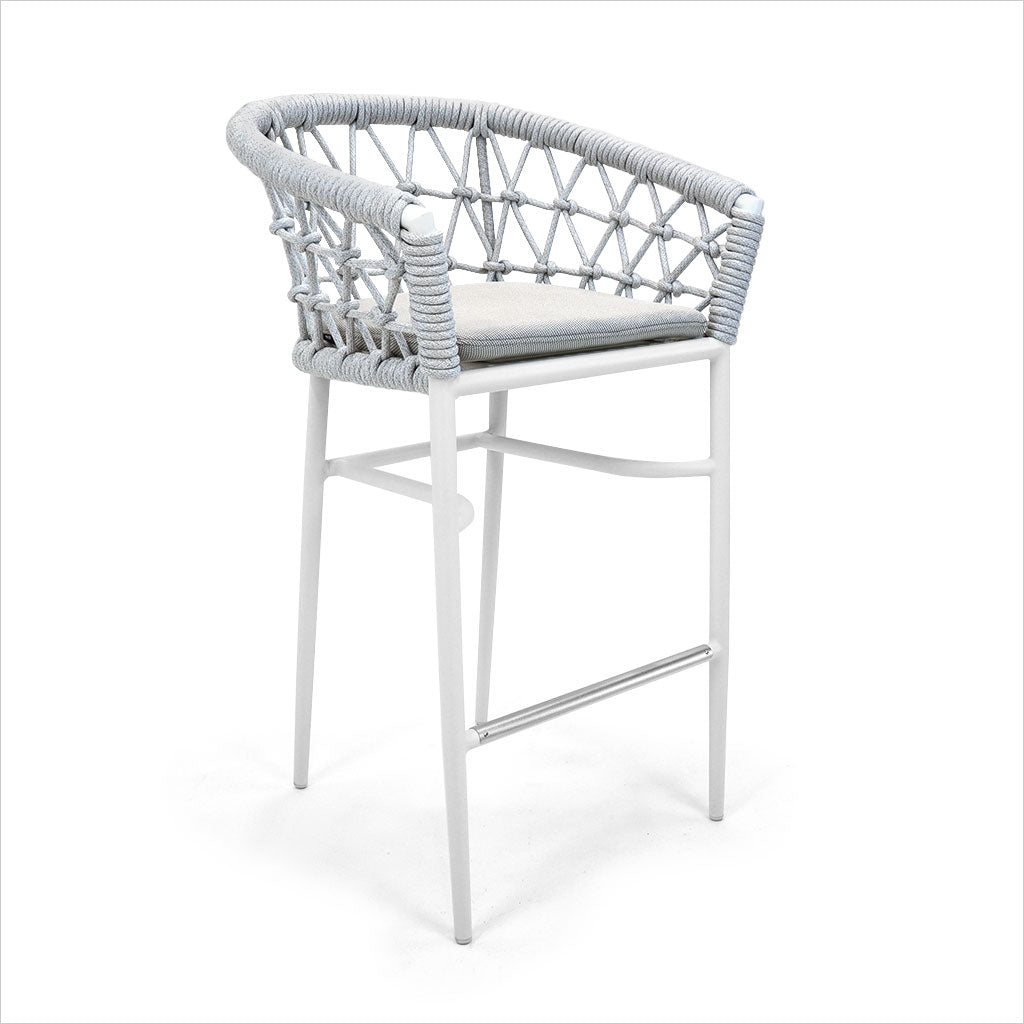 outdoor barstool in white