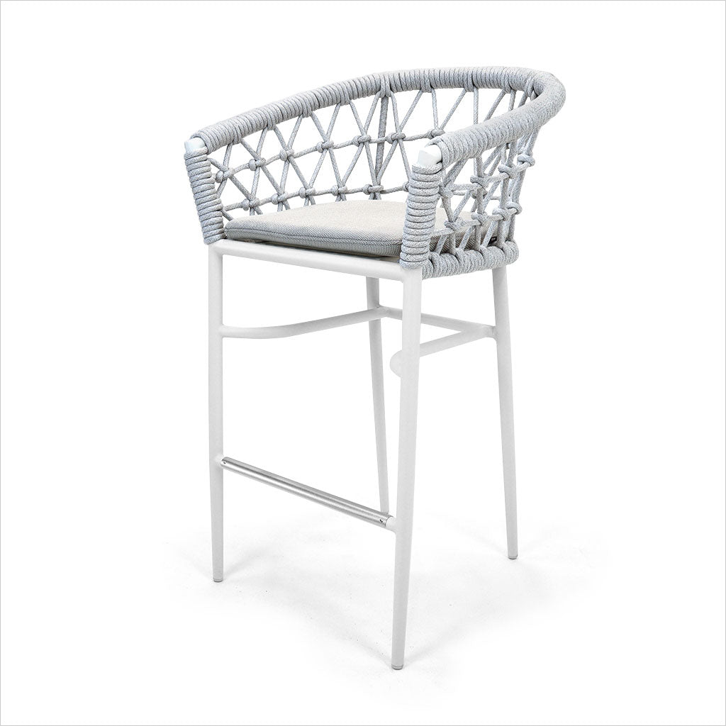 outdoor barstool in white