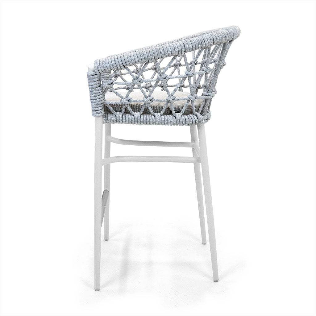 outdoor barstool in white