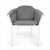 light grey outdoor dining chair