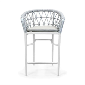outdoor counter stool in white