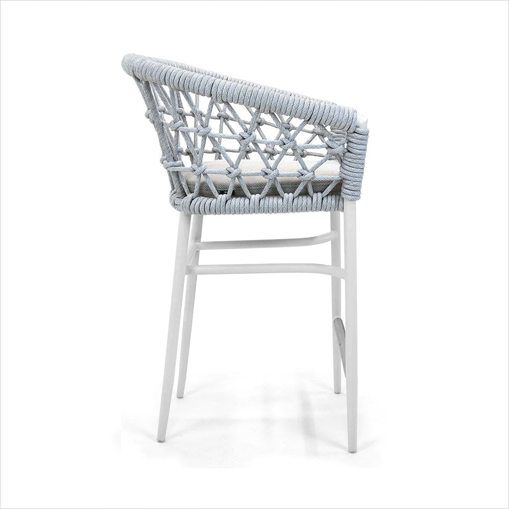 outdoor counter stool in white