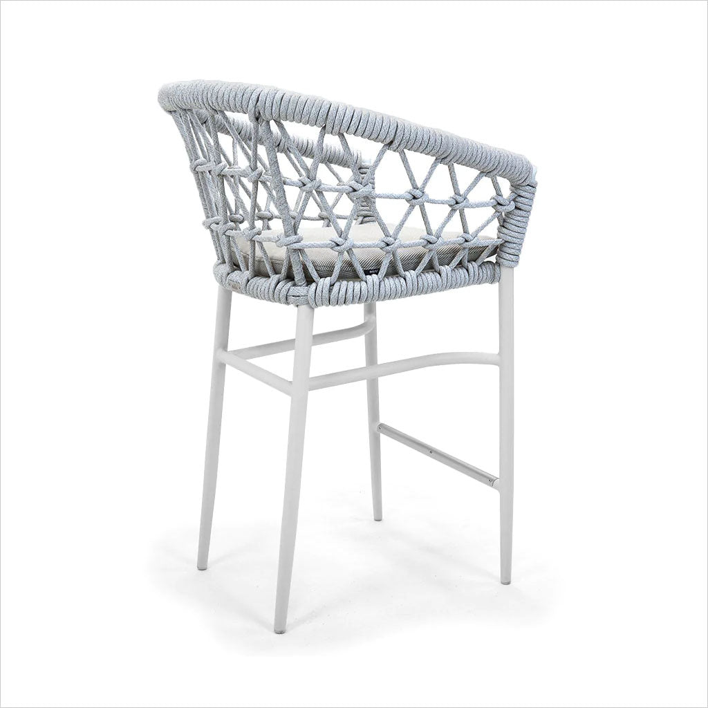 outdoor counter stool in white