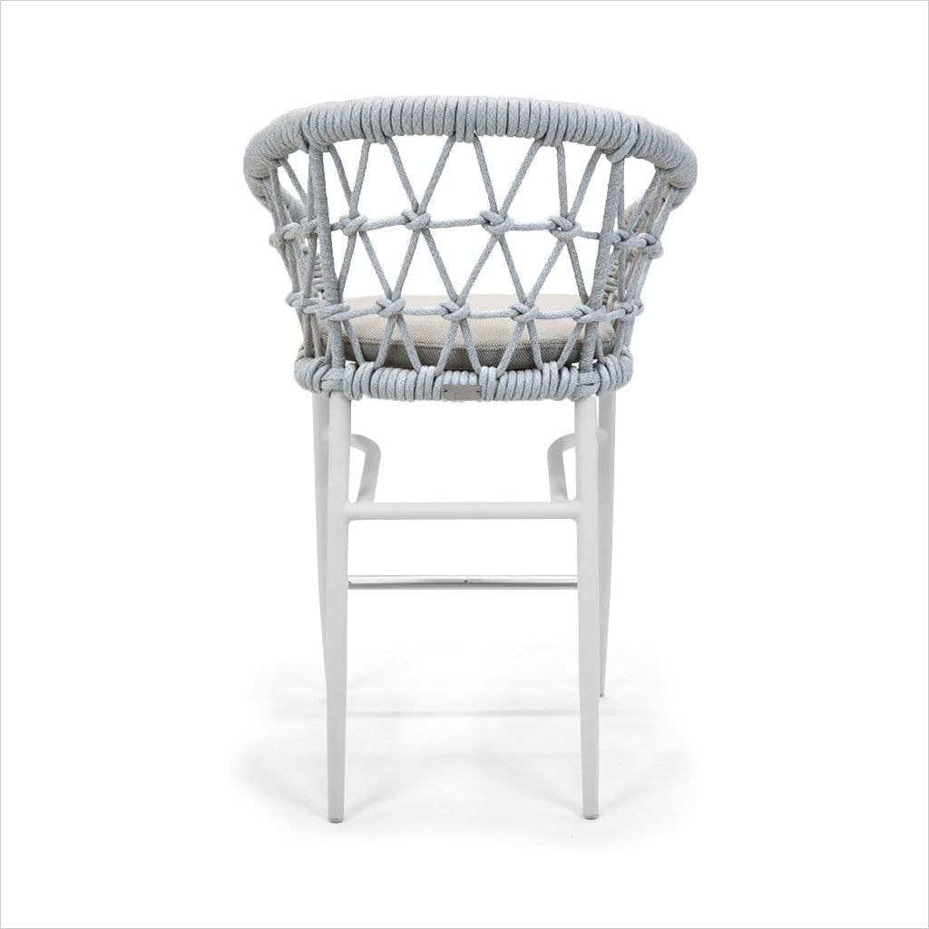 outdoor counter stool in white