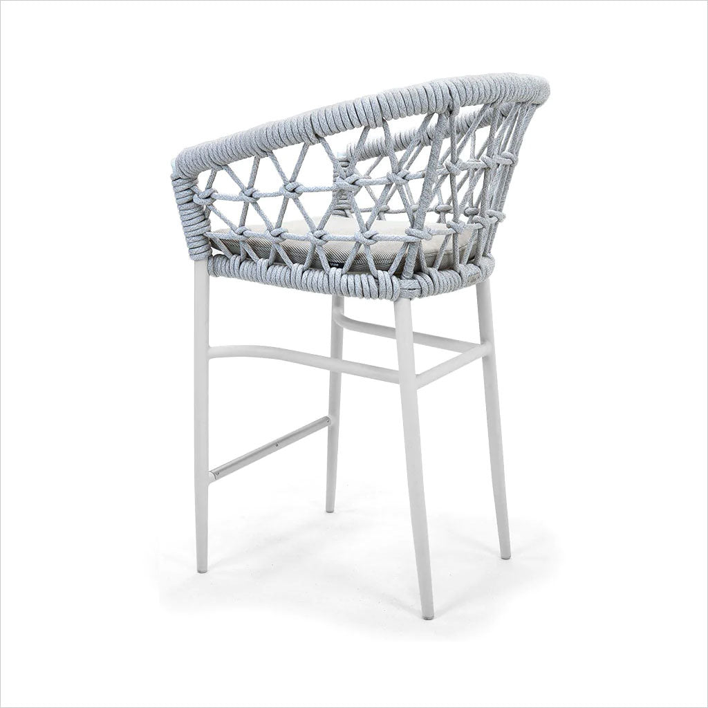 outdoor counter stool in white