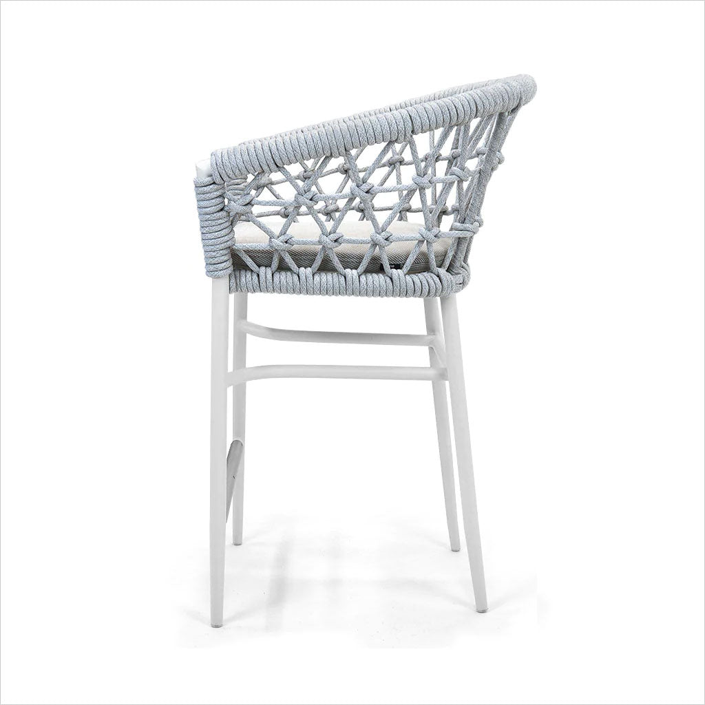 outdoor counter stool in white