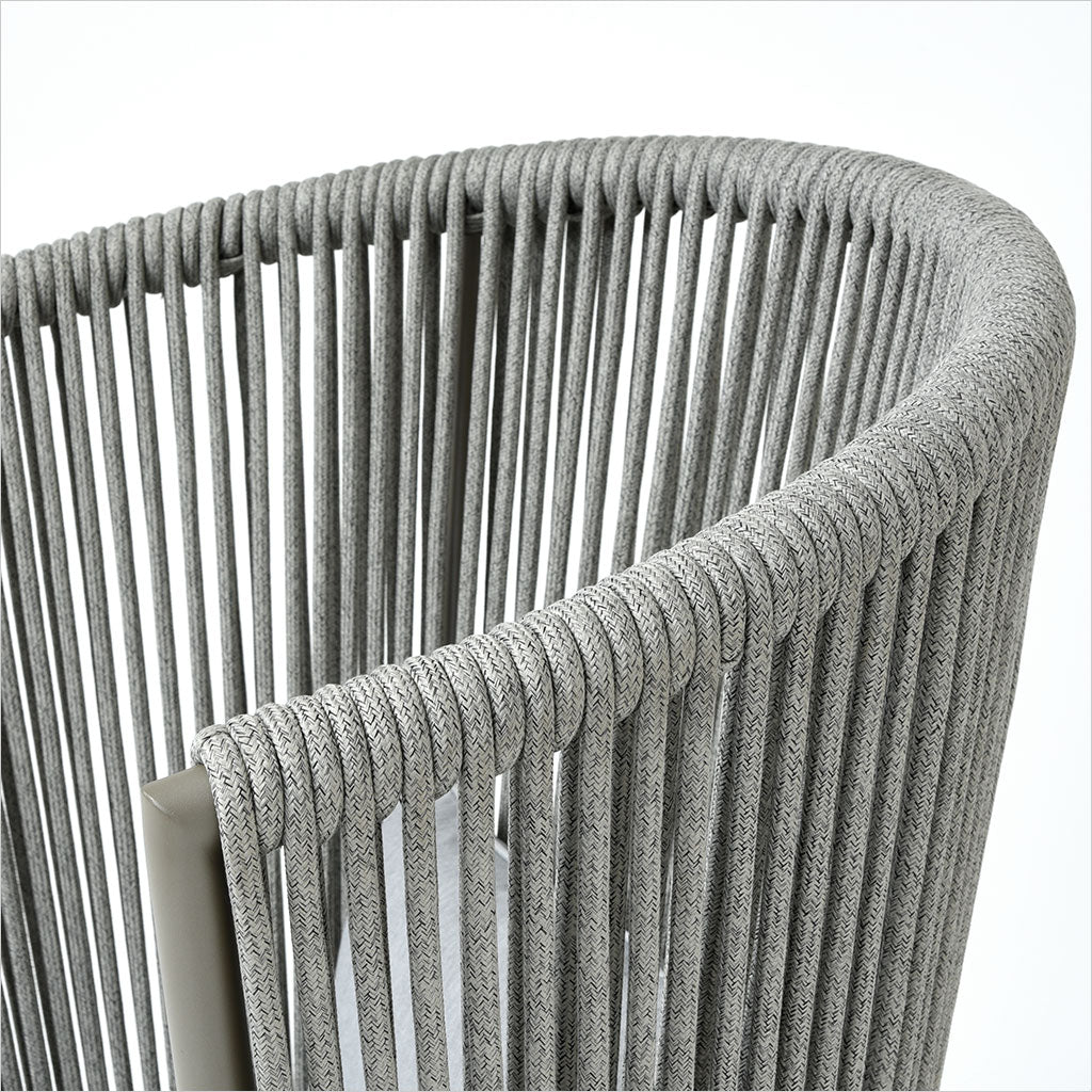 high back outdoor accent chair