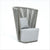 high back outdoor accent chair
