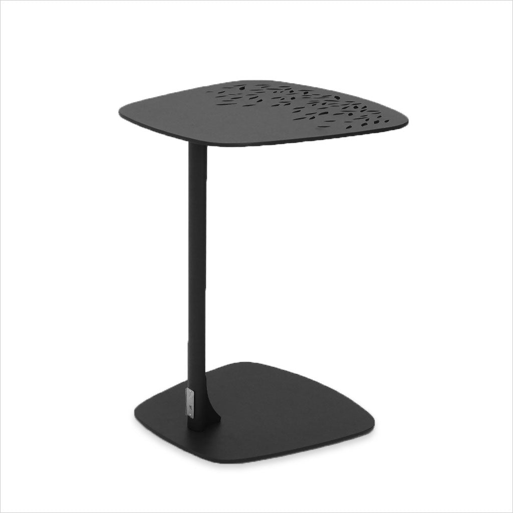 black accent table