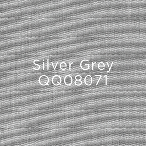 silver grey fabric swatch