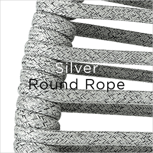 silver round rope swatch