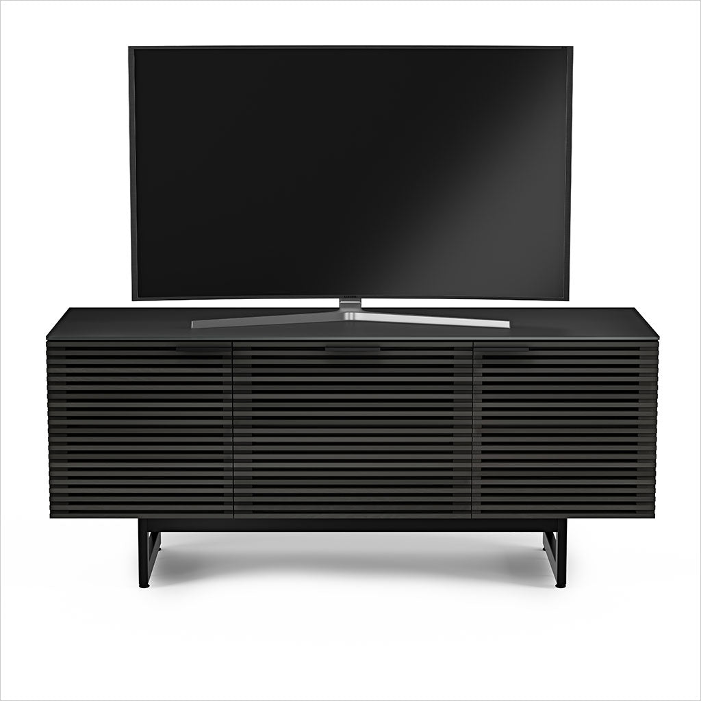 tv stand with louvered doors