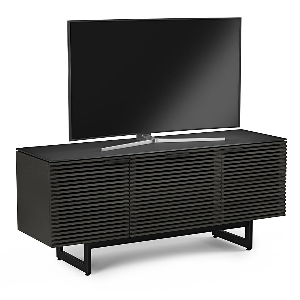 tv stand with louvered doors