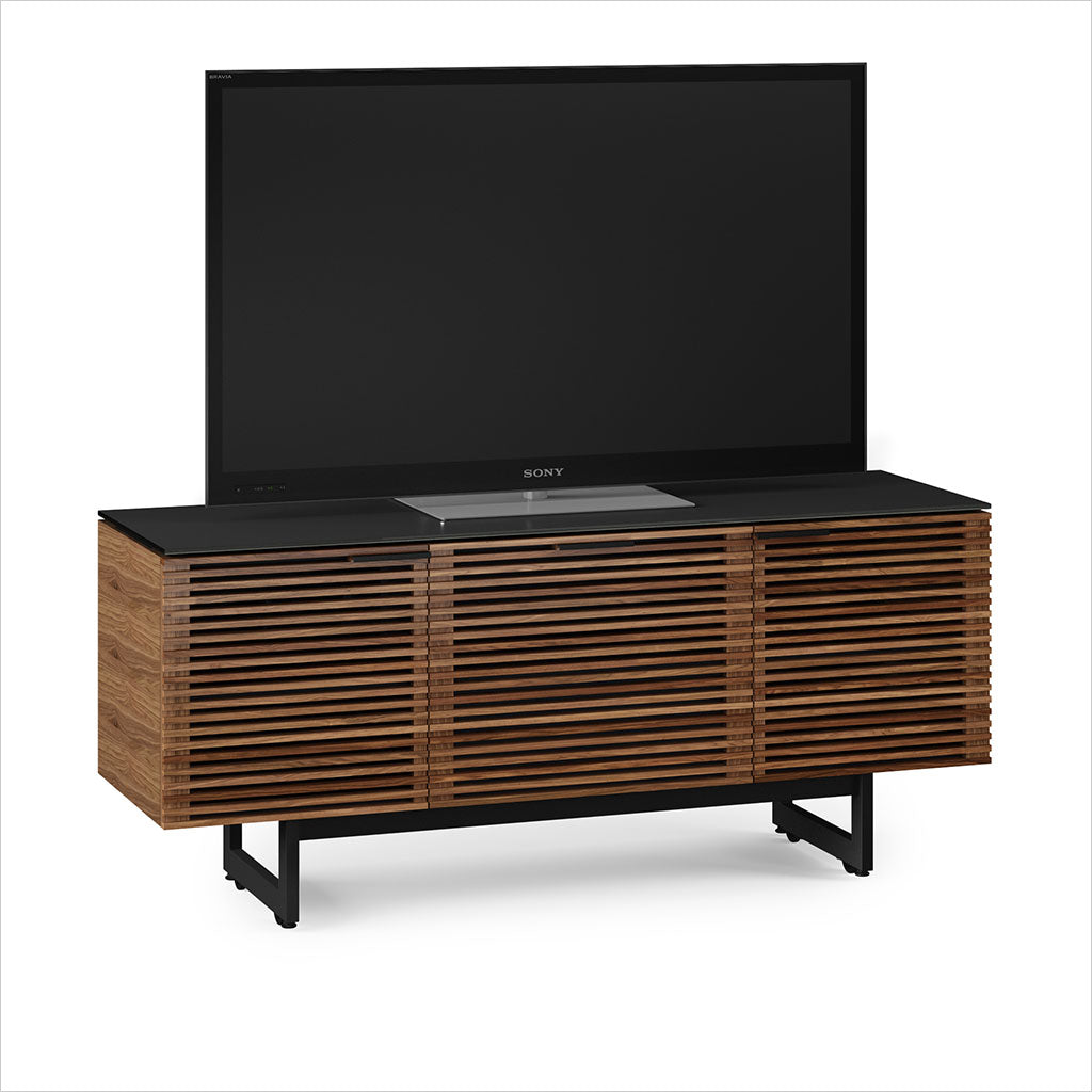 tv stand with louvered doors