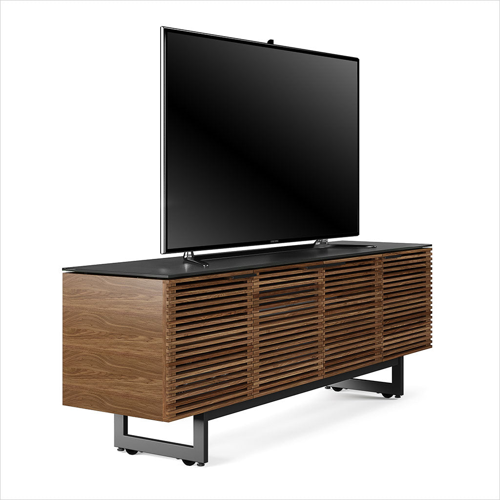 tv stand with louvered doors