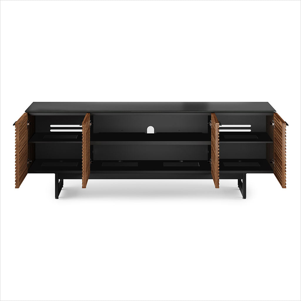 tv stand with louvered doors