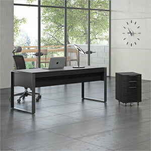 mobile file cabinet with louvered front