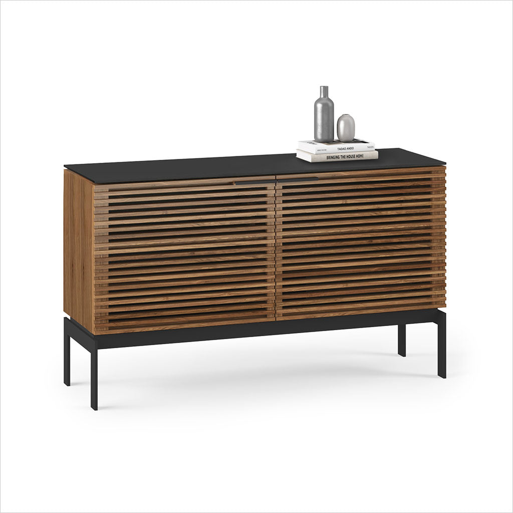 double cabinet in natural walnut