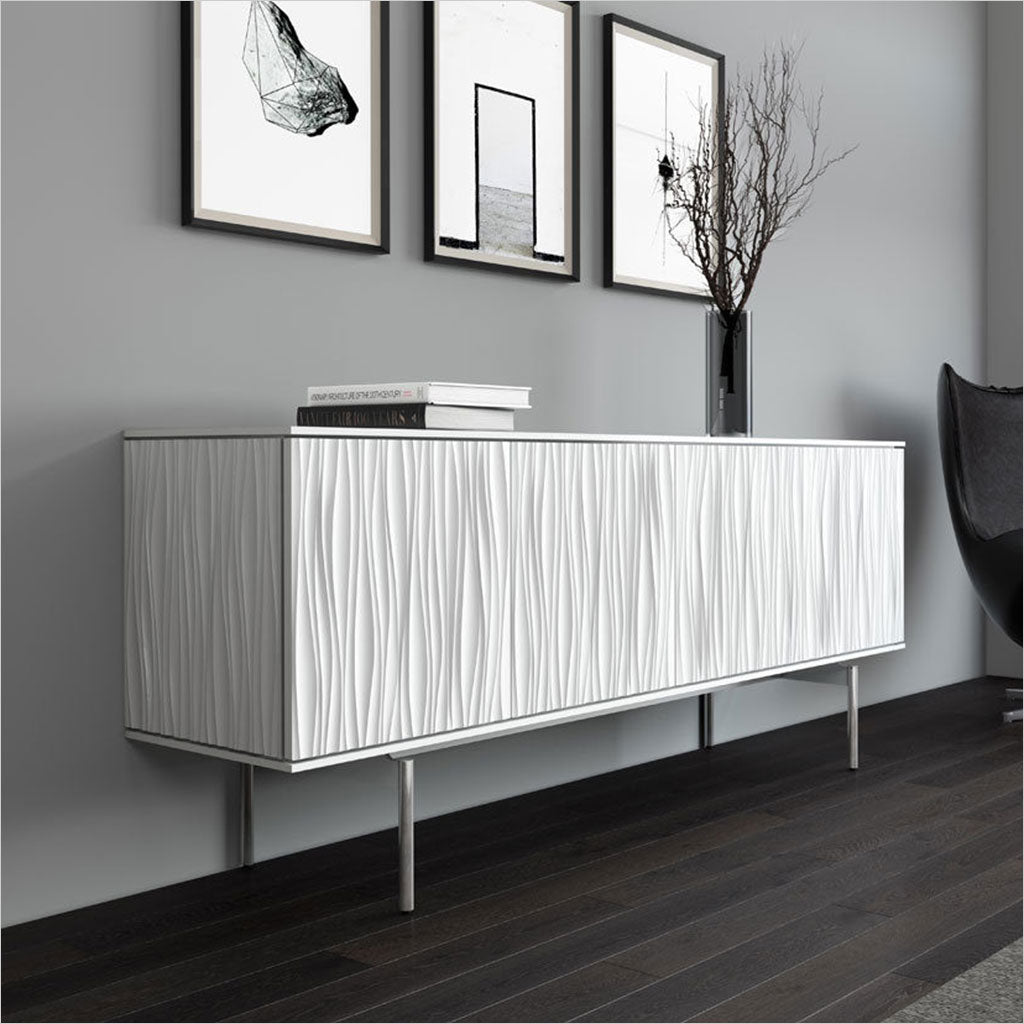 sideboard with textured front