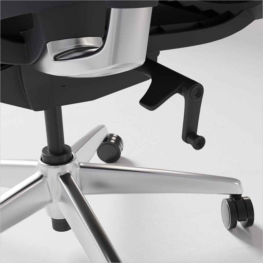 adjustable office chair with mesh seat