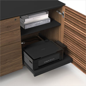 reversible L-shaped desk with storage