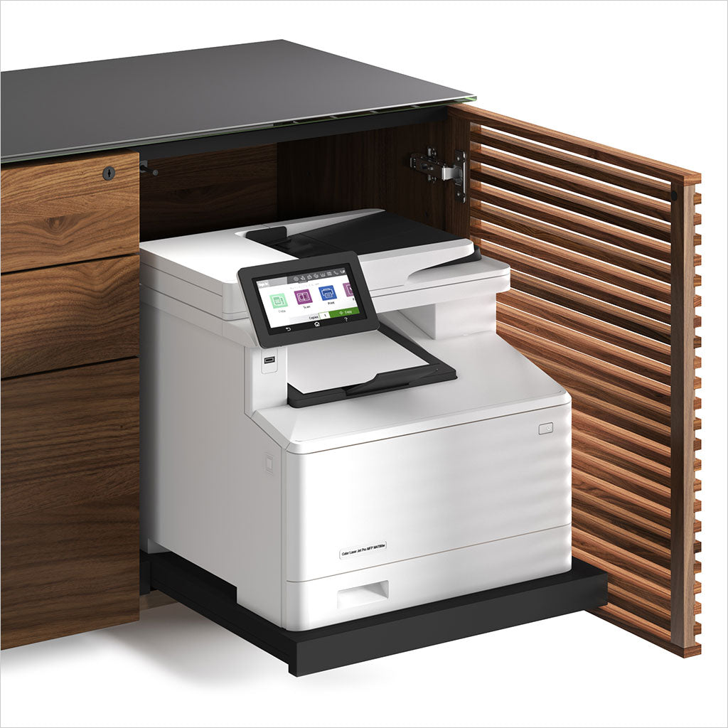 reversible L-shaped desk with storage