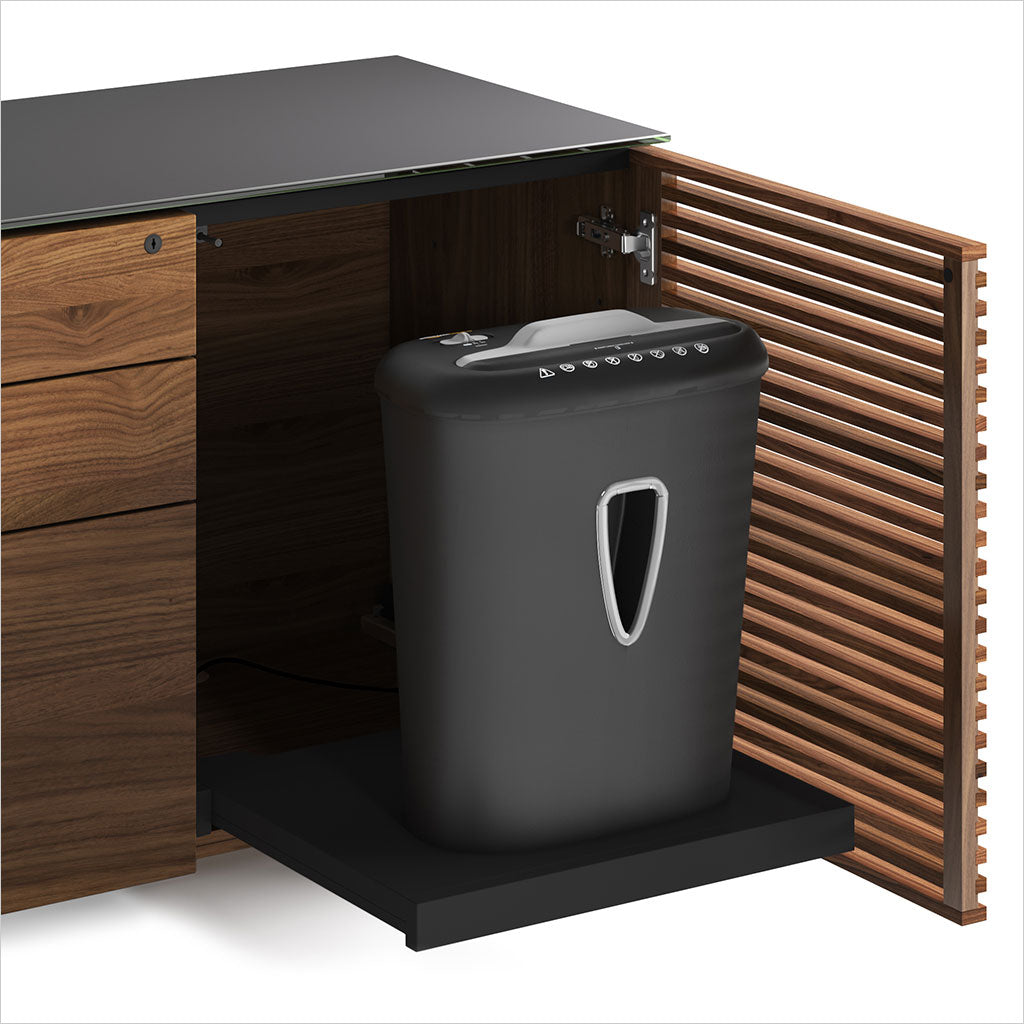 reversible L-shaped desk with storage