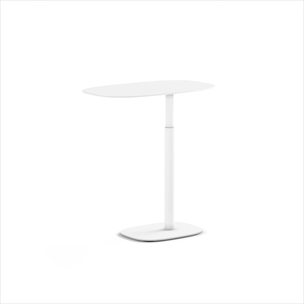 adjustable laptop table in white
