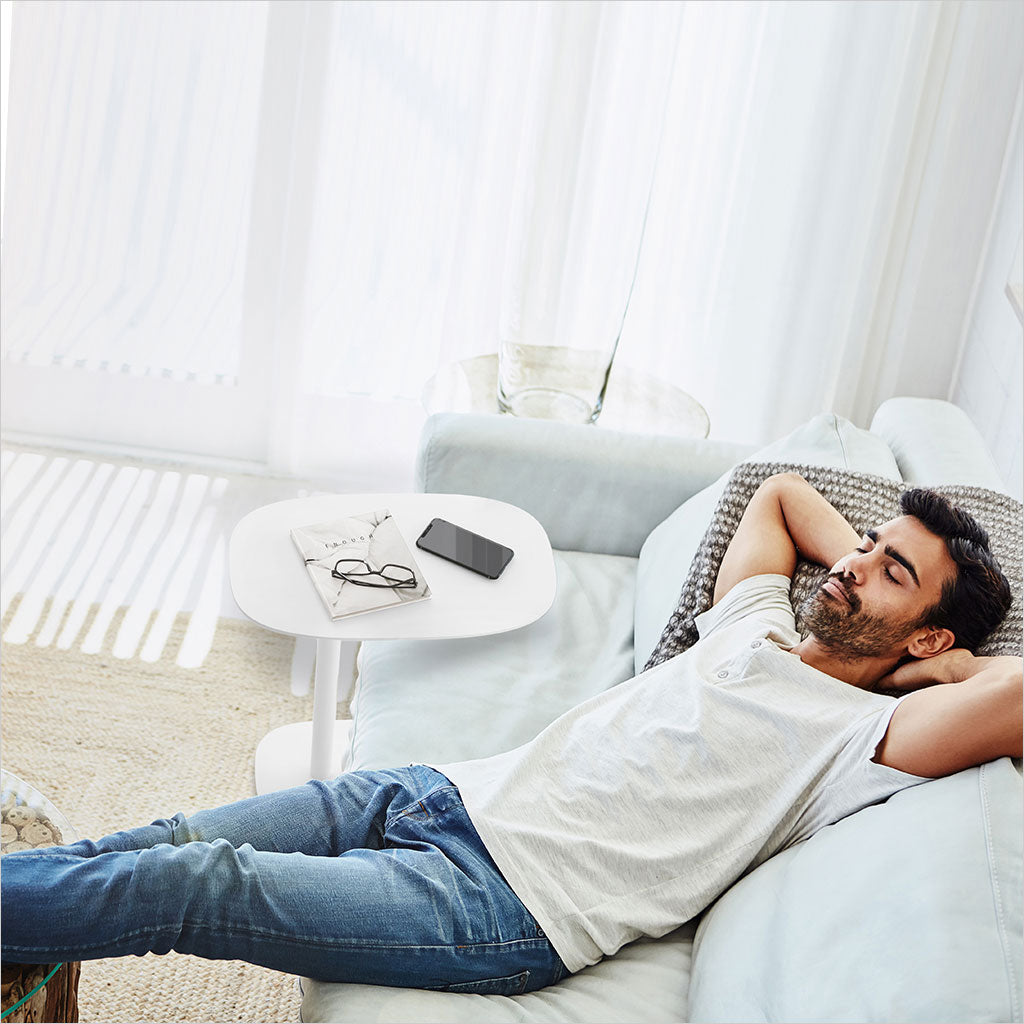 adjustable laptop table in white