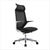 high-back office chair with mesh back