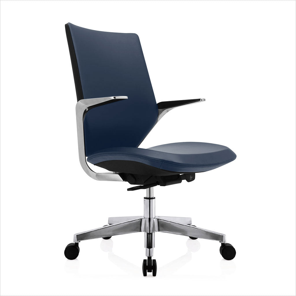 low back office chair with castors