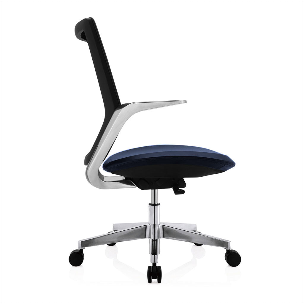 low back office chair with castors
